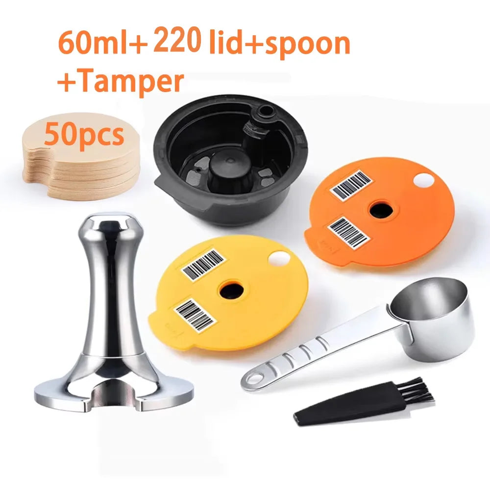 iCafilas For BOSCH-s Machine Tassimo Reusable Pods Coffee Capsule Filters Capsule Cup Silicone Lid Bean Pod Manufacturer