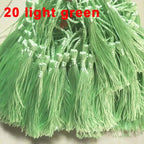 100pcs/lot 13cm Tassel Silk Fringe Silky Floss Bookmark Tassels Mini Tassels For DIY Craft Jewelry Making Souvenir Bookmarks