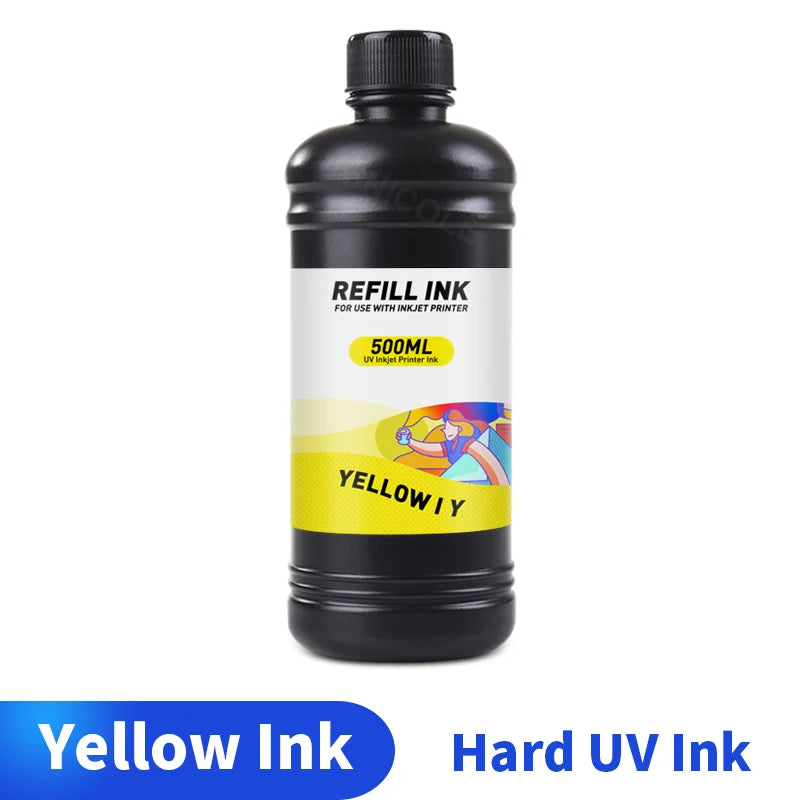 HINICOLE 500ml LED UV Ink 1000ml For Epson L800 L805 L1800 R280 R290 R330 1390 1400 1410 For DX5 DX6 DX7 Universal UV Printer