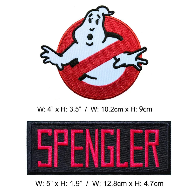 VENKMAN STANTZ SPENGLER ZEDDEMORE Embroidered iron on patches Name Tag Fabric Application for Clothing Accessories Badge DIY
