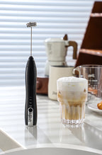 Bincoo-Electric Coffee Milk Maker, Handheld Household Mixer, Adjustable Double-Headed Gear