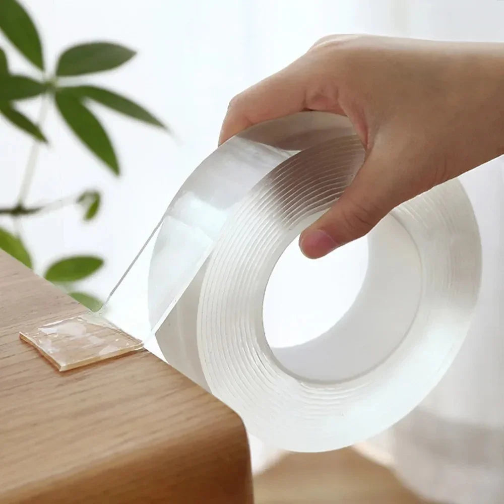 Versatile Reusable Double Sided Waterproof Adhesive Tape Strong Viscosity Firm Sticking Washable Removable Multipurpose Tape