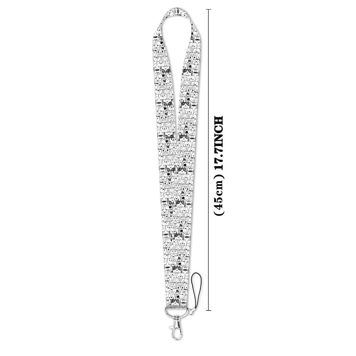Kawaii Cat Credential Holder Cute Cat Paw Lanyards for Keys Neck Strap ID Card Gym Phone Straps Keychain Keyring Accessories