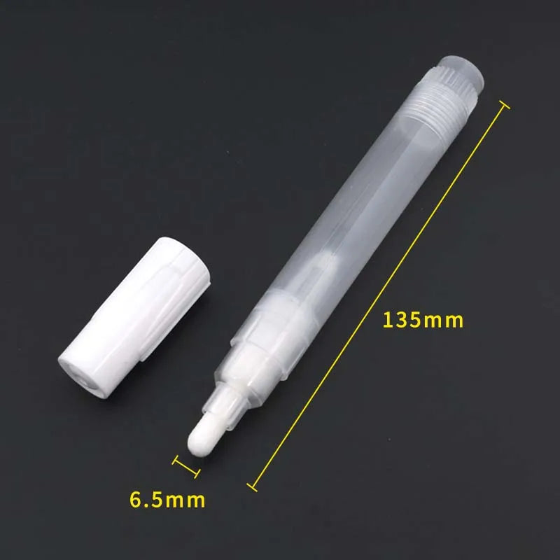 Creative Plastic Empty Pen Rod 3mm 5mm 6.5mm 8mm 10mm Barrels Tube for Graffiti Pens Liquid Chalk Markers Paint Pen Accessories