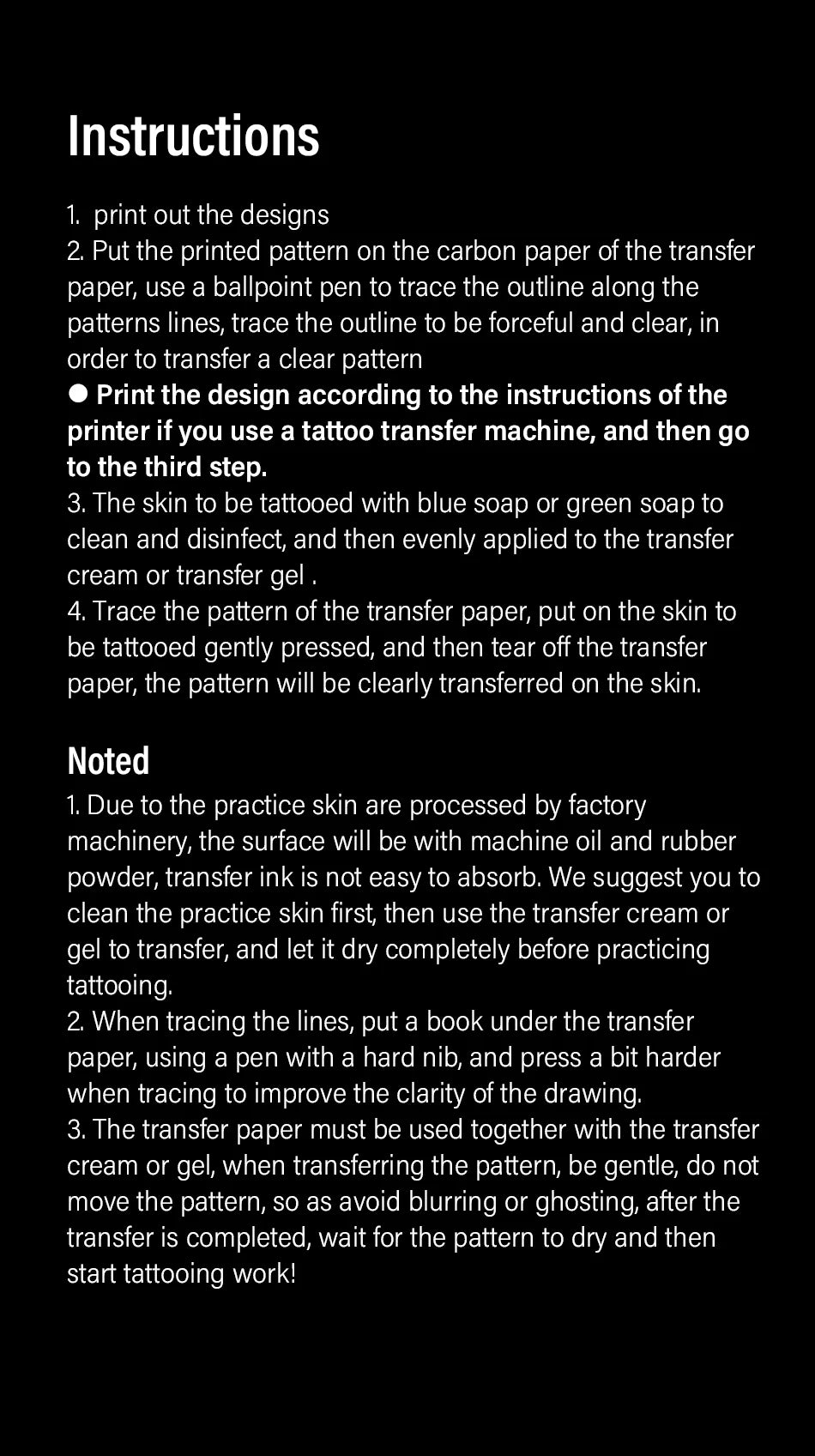 Tattoo Transfer Paper A4 Size Tattoo Stencil Paper Copy Paper Thermal Paper for Tattoo Transfer Machine or Hand Drawing