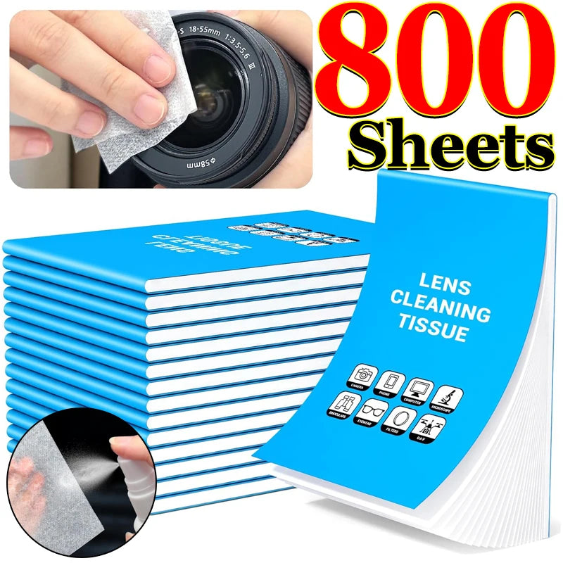 Lens Cleaning Tissue Paper Lens Cleaner Papers Tissue for Microscope Camera Len Glasses Computer Screens Electronic Screens