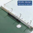 Clear PP A4 File Folder 4-Hole D-Ring Punch Binder Quick-Lock Lever Arch File - Hanging File Folders for Organizing
