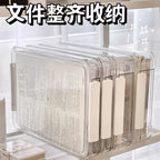 Document Storage Box,Desktop Documents, A4 Data Sorting Box, Household Registration Book, File Bag, Dustproof And Moisture-Proof