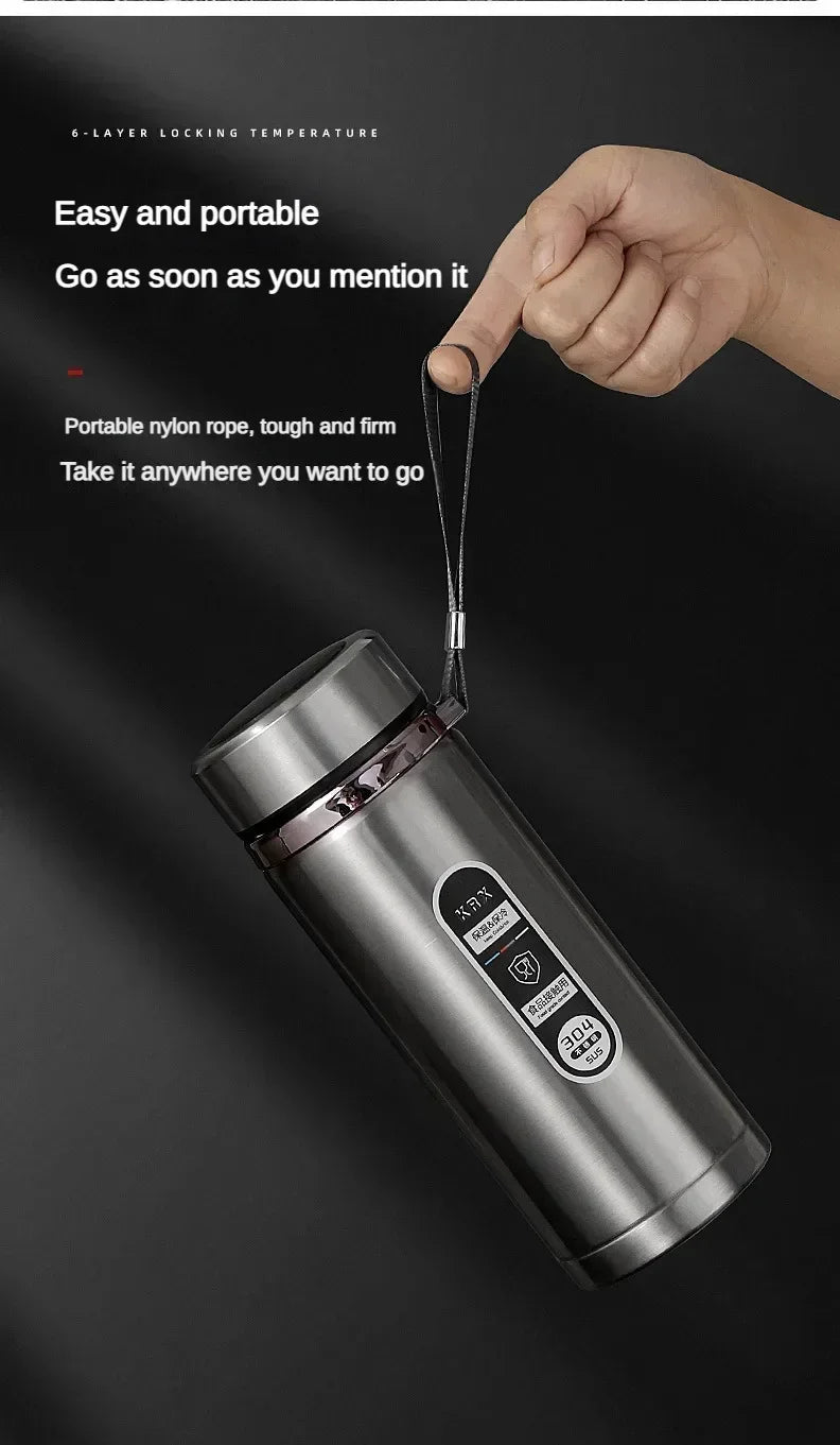 Thermos Sus304 Tea Water Bottle 500ML-1Liter Stainless Steel Vacuum Flask Portable Cups Bottle with LED Temperature Display