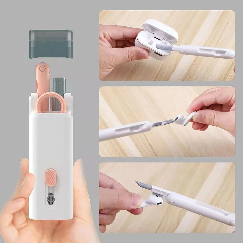 7 in 1 Keyboard Cleaning Brush Kit For Airpods iPhone Headset Cleaning Tools Cleaner Pen Computer Cleaner Kit Keycap Puller