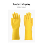 Natural Latex Gloves,Rubber,Household Kitchen Dishwashing And Laundry Car Wash,Thickened Acid And Alkali Resistant Latex Gloves