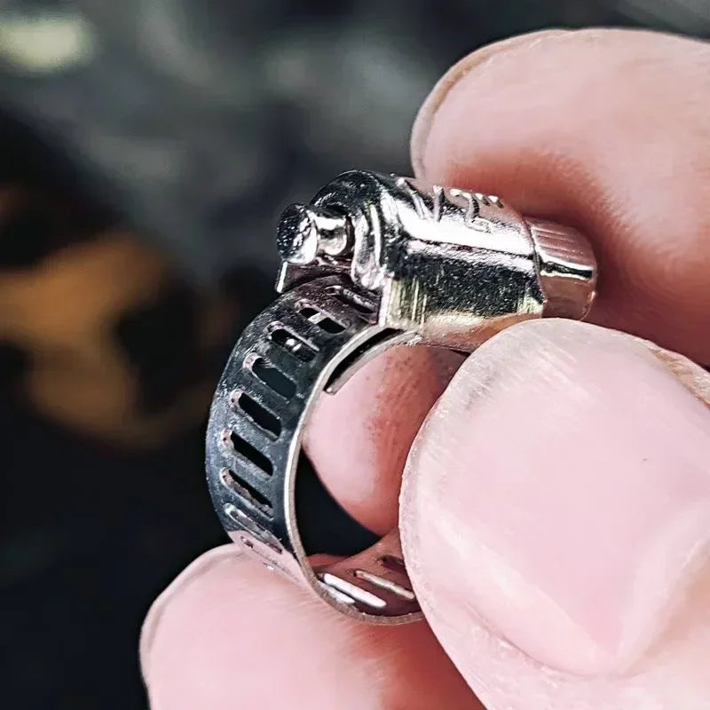 10-50pcs Hose Clips Pipe Clamps Stainless Steel Hoop Clamp Hose 304 Stainless Steel Automotive Pipes Clip Fixed Tools Wholesale