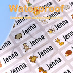 Custom Hebrew Waterproof Self-adhesive Baby Name Sticker Personalized Kids School Label Kindergarten Stationery Tag