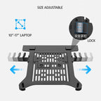 NB F150 F15T 3-12kg 100x100 Gas Spring Dual Arm Laptop Wall Mounted Bracket 13'-27' Notebook Holder Stand Aluminum Retractable