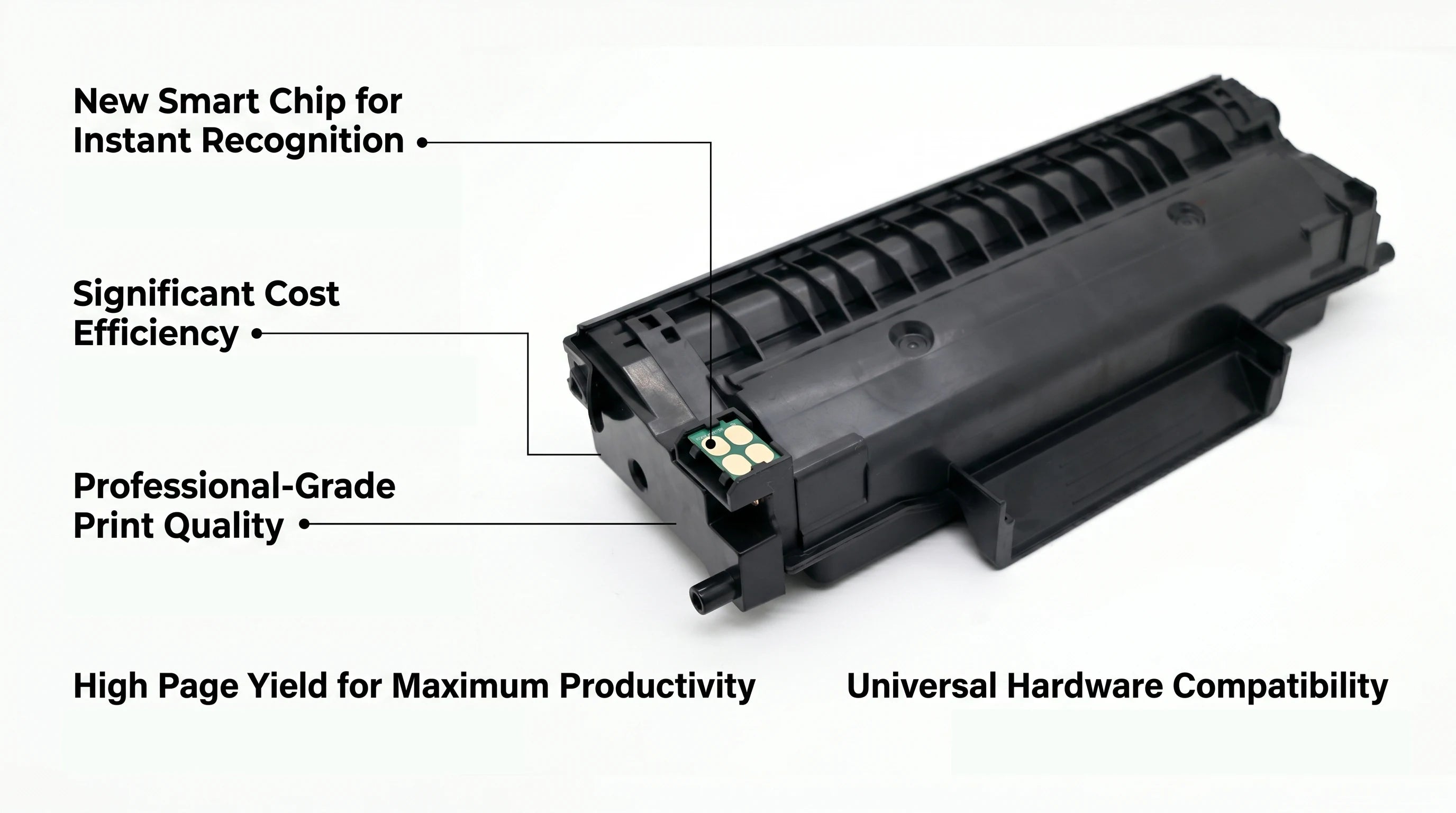 Qualicom 006R04400 B230 B225 B235 Toner Cartridge with New Chip for Xerox B230 B225 B235 Printers High Capacity 3000 Pages