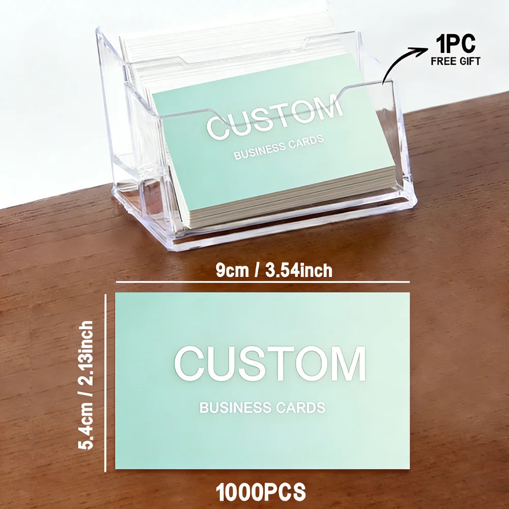 200pcs, Custom Business Cards/Cards, Desktop Business Cards, Thank You Cards, Waterproof Surface