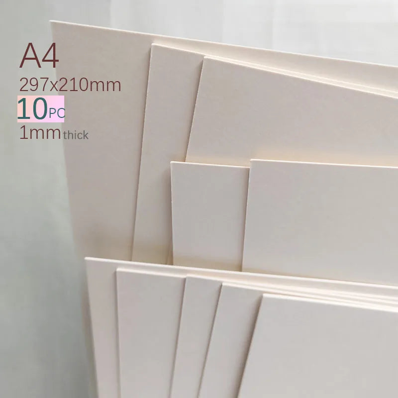 Thick Paper Hard Cardboard 1mm 1.2mm White Kraft 2 Sides Color Diy Handmake Card Making Craft Paper Chipboard Backing Board