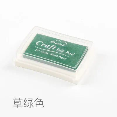 1pc 15 Colors Big Ink Pad Stamp Planner Scrapbooking Silicone Stamps Inkpad Diy Diary Greeting Card Making Supplies Inpad