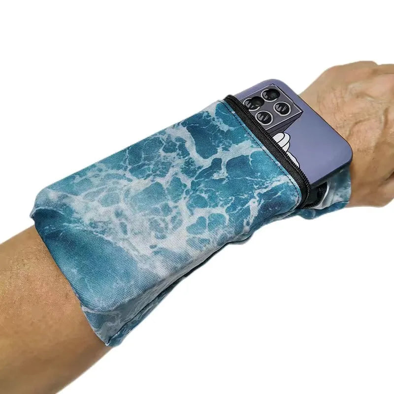 1pc Black Storage Bag for Neutral Wrist Supports Suitable for Fitness Running,Featuring a Zipper,Sweat-Absorbing Wrist Support ﻿