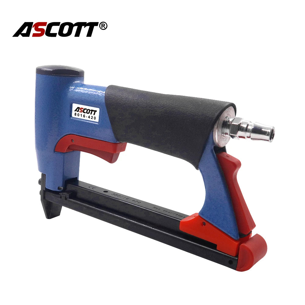 21 Gauge Pneumatic Upholstery Stapler 12.8mm Width Crown Air Stapler Gun for Furniture Woodworking and DIY Projects Nailing Gun