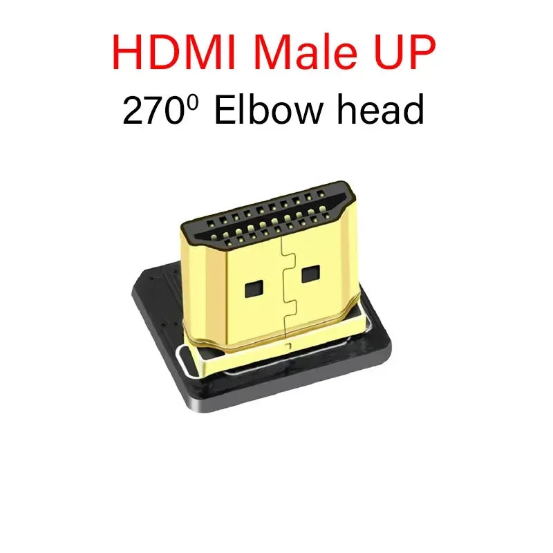 Ribbon FPV HDMI-Compatible Connector Flexible Flat Cable Raspberry Pi 4 Micro HDMI to HDMI/Mini HDMI Female 90 Degree FFC 20pin