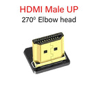 Ribbon FPV HDMI-Compatible Connector Flexible Flat Cable Raspberry Pi 4 Micro HDMI to HDMI/Mini HDMI Female 90 Degree FFC 20pin