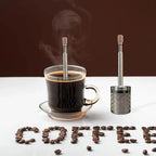 Portable Press Release Coffee Tea Mixer Reusable Bar Tool for Restaurants Kitchens Bars Travel Stirrer