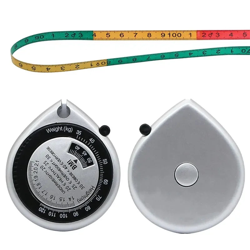 BMI Soft Body Measuring Tape 150cm Retractable PVC Ruler Meter Fitness Tools Measure Waist Lose Weight Fitness Women Men Gift