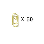 Kit 50pcs Mini Metal Heart Clips Office Supplies Paper Clip