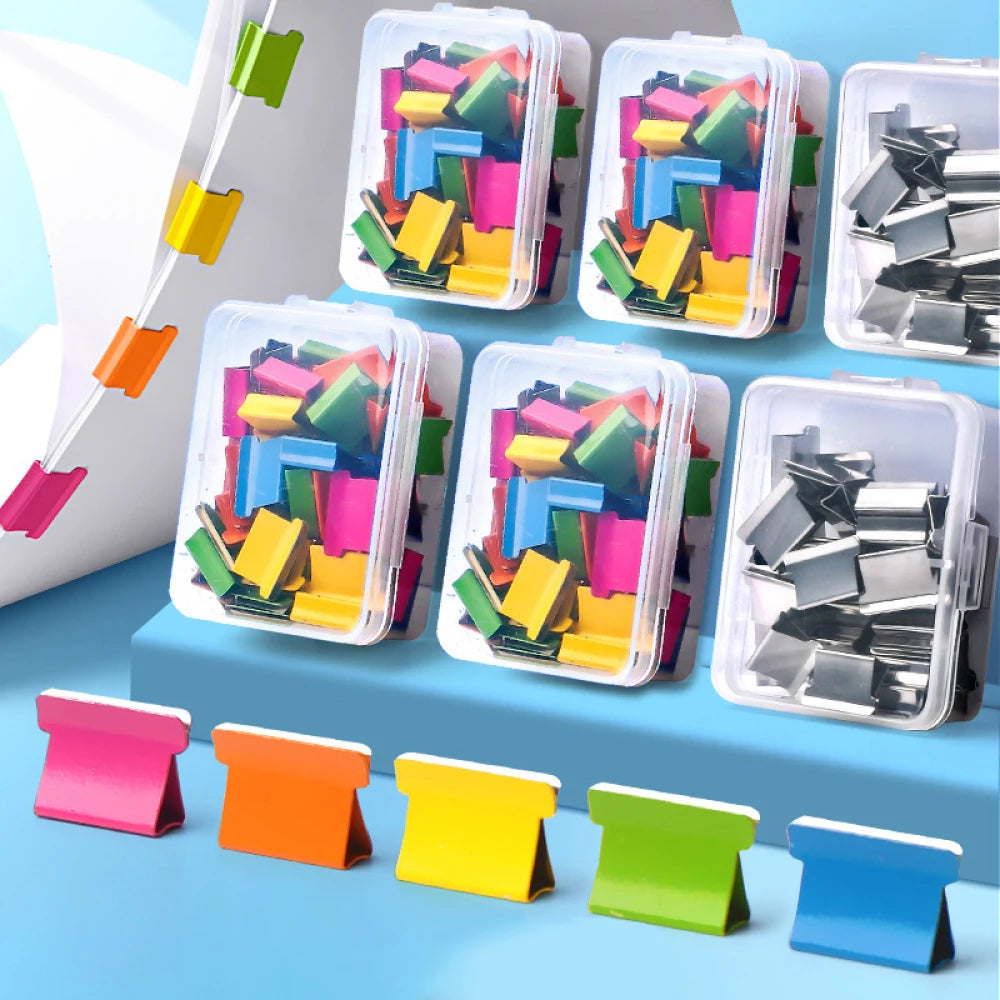 Mini Traceless Reusable Hand Clamp Push Stapler Paper Book File Office School Student Binder Binding Tools Supplies