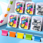 Mini Traceless Reusable Hand Clamp Push Stapler Paper Book File Office School Student Binder Binding Tools Supplies