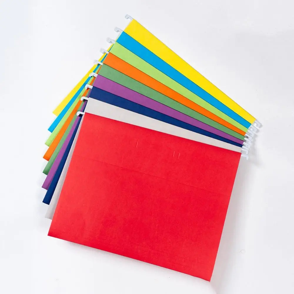 10PCS A4 Hanging File Folder Letter Size Portable Hanging Document Clip Large Capacity Paper Hanging File Organizer Home
