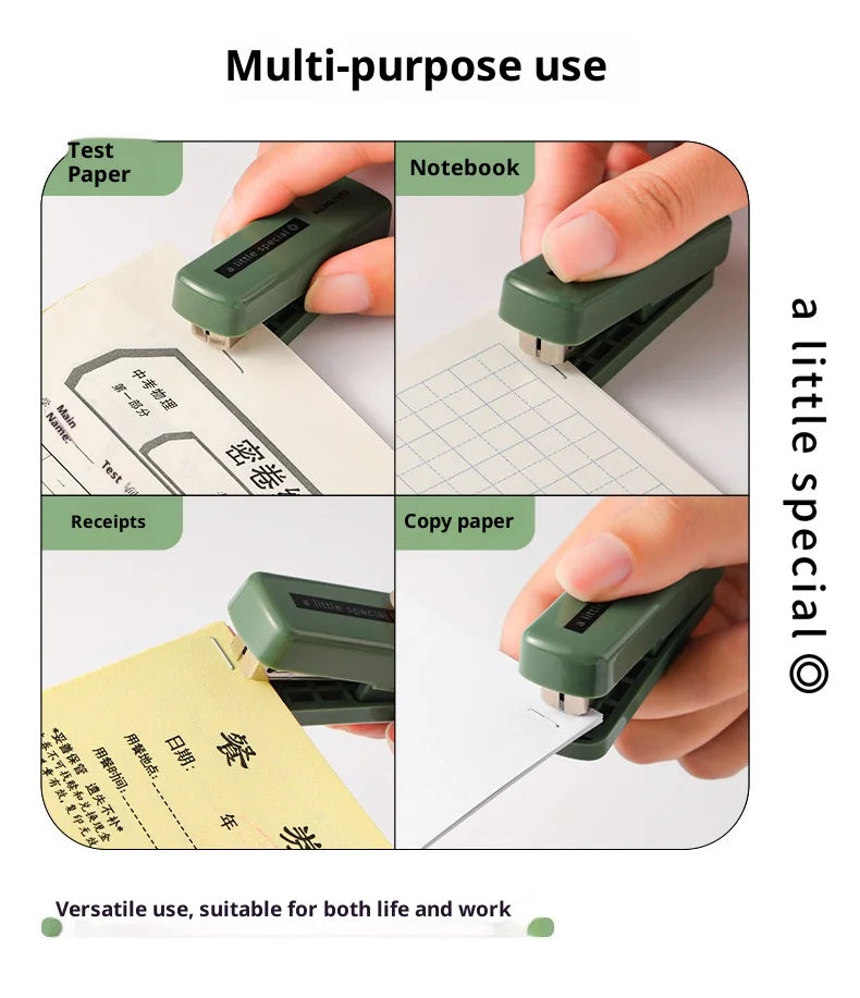 Kokuyo A Little Special 10#Needle Mini Stapler,Strong&Easy Lightforce Effortless Stapling Tool for School,Home,Office,Exam,Files