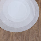 50pcs round Parchment Paper Baking Oiled Paper Air Deep-Fried Pot Paper Steamer Liners Barbecue Sheets Disposable