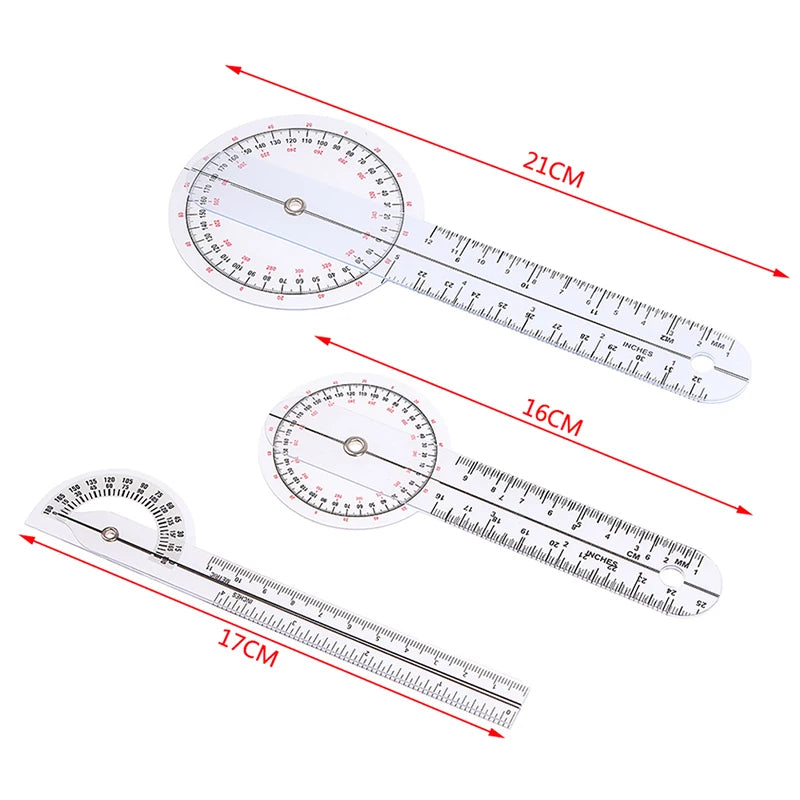 0- 360 Degree Goniometer Angle Medical Spinal Angle Ruler Angle Inclinometer Ruler Protractor Angle Finder Measuring Tools New