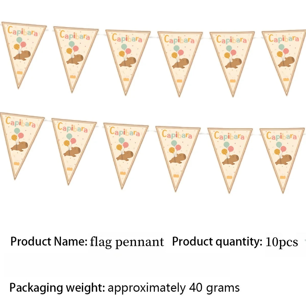 Capybara Party Theme Decoration Capybara Birthday Napkins Tablecloth Cup Plate Baby Shower Capybara Birthday Girl Party Favor