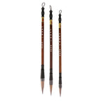 Pack of 3 Professional Chinese Calligraphy Kanji Japanese Sumi Drawing Brush Large, Small, Medium Size