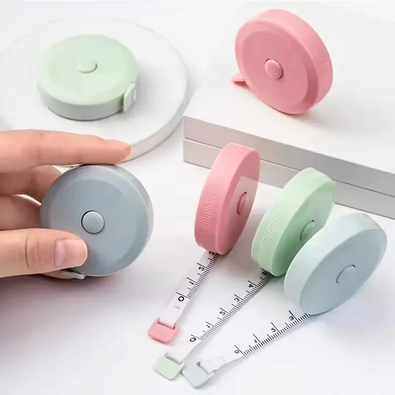 2 Meter Soft Tape Measure Scale Body Sewing Flexible Tailor Ruler Centimeter Inch Portable Retractable Self-Lock Measuring Tape