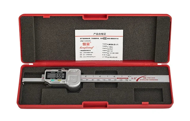 Electronic Inner Groove Width Digital Caliper 4-150 200mm High-Precision 0.01 Hole Inner Groove Measurement Tool