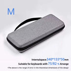 1pc Professional EVA Keyboard Case, Waterproof Protective Bag for Mechanical Keyboard 61 To Full Size, Travel & Home Use