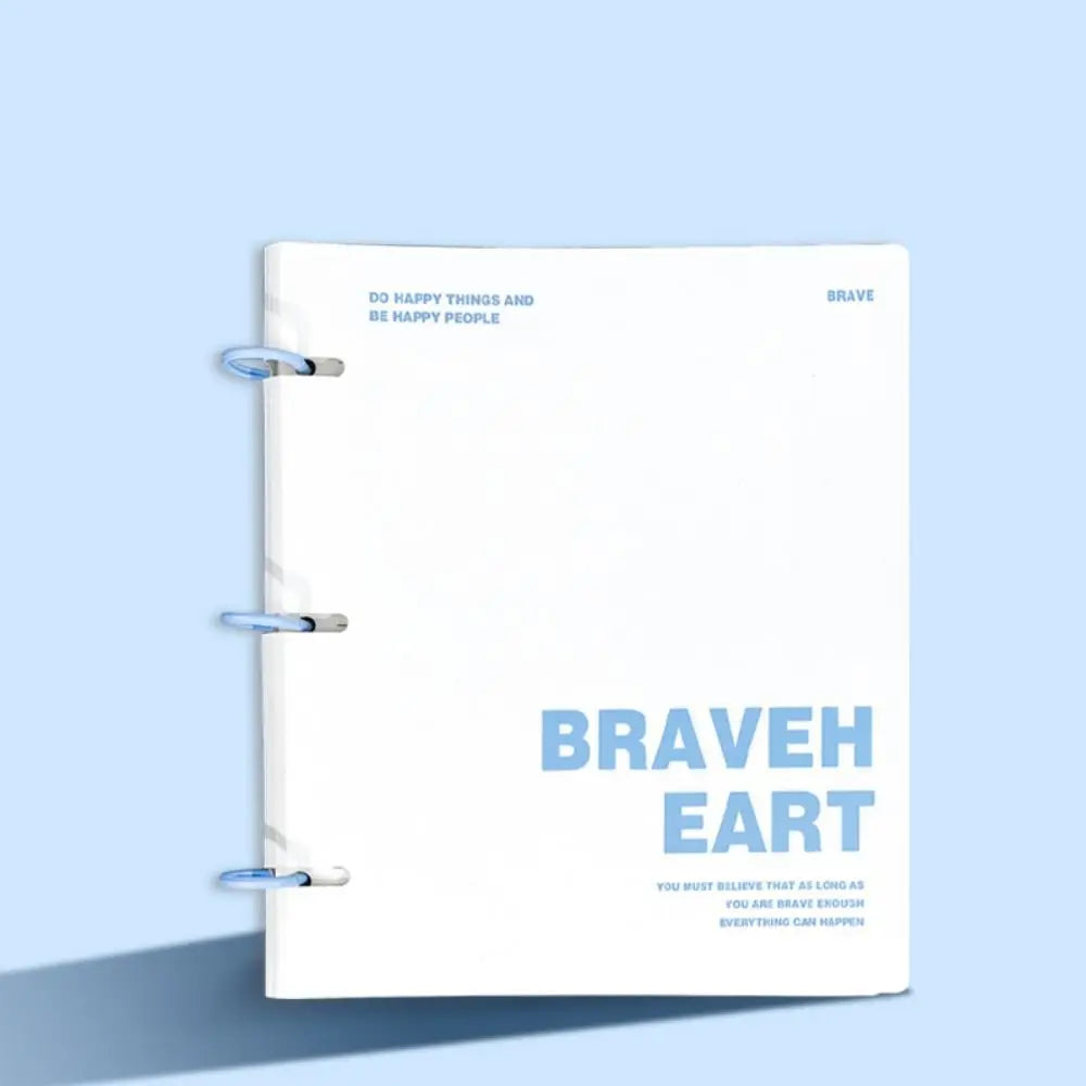 3 Ring Loose-leaf File Folder Thickened Waterproof Notebook Binder Dustproof Portable Loose Leaf Document Folder