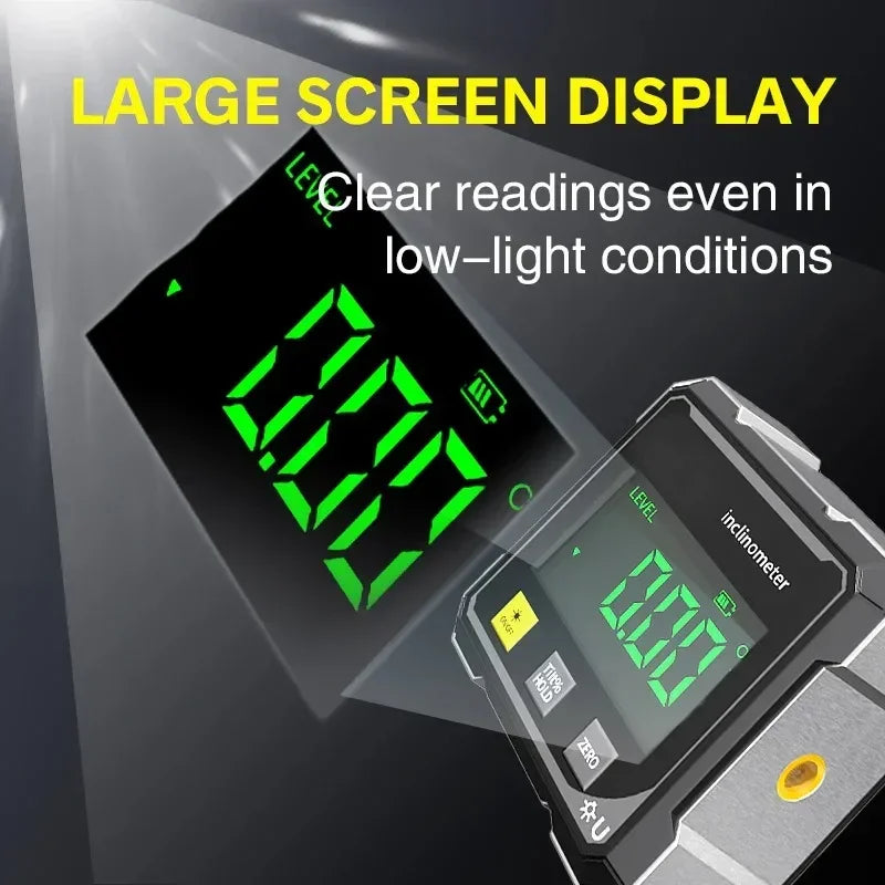 NEW HOT Digital Angle Gauge Magnetic Protractor Inclinometer Level Angle Finder  Angle Cube Level Box with Magnes