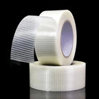 Strapping Tape Fiberglass Filament Packing Grid Fiber Tape Single Sided Adhesive for Sealing Mold Home Appliance Bundled Fixed