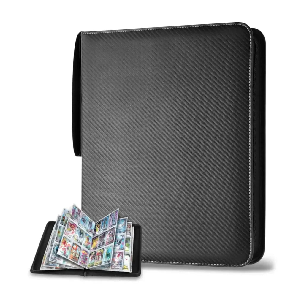 Professional Moisture-Proof Card Album | 900 Grids Double-Sided Pages with Portable Zipper Design