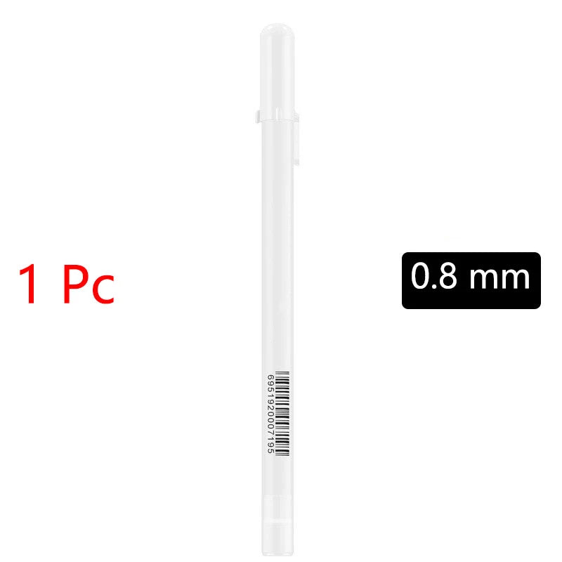 5pcs White Marker Paint Pens Waterproof Rubber Permanent Marker Pen Car Tyre Tread Environmental Tire Painting DIY Graffiti Pens