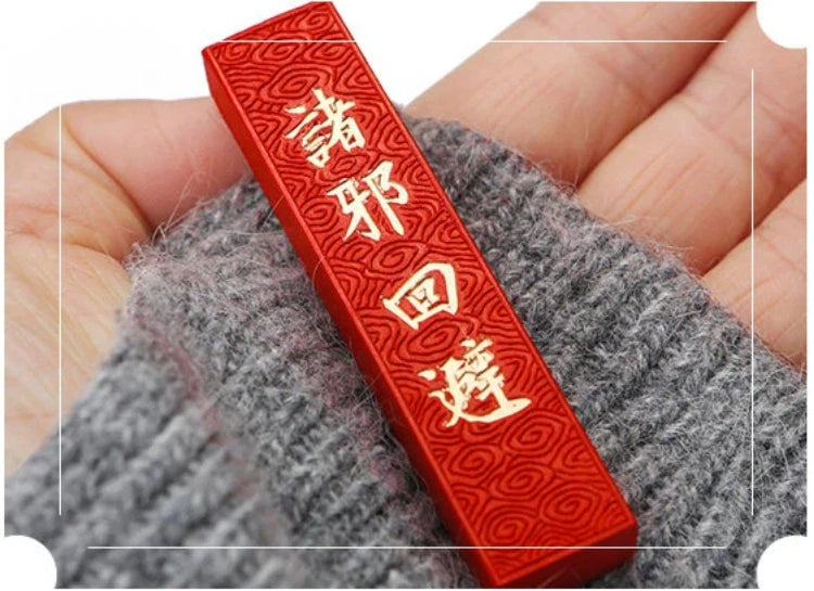 Cinnabar InkStick Handmade Chinese Sumi Solid Ink Stick for Calligraphy and Chinese Traditional Painting Ink Stick Stone Tools