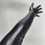 Stylish Unisex Latex Long Gloves - Durable, Natural Material, Versatile Use