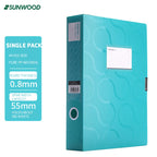 SUNWOOD Plato Series A4 File Organizer Boxes,  Colorful Document Storage Folders, Mixed Colors, FBE4006,FBE4007