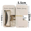 50pcs Hairpins Barrette Packing Paper Card for DIY Girl Small Grab Clip Hair Claw Display Card Hair Accessories Retail Price Tag