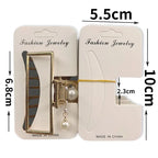 50pcs Hairpins Barrette Packing Paper Card for DIY Girl Small Grab Clip Hair Claw Display Card Hair Accessories Retail Price Tag